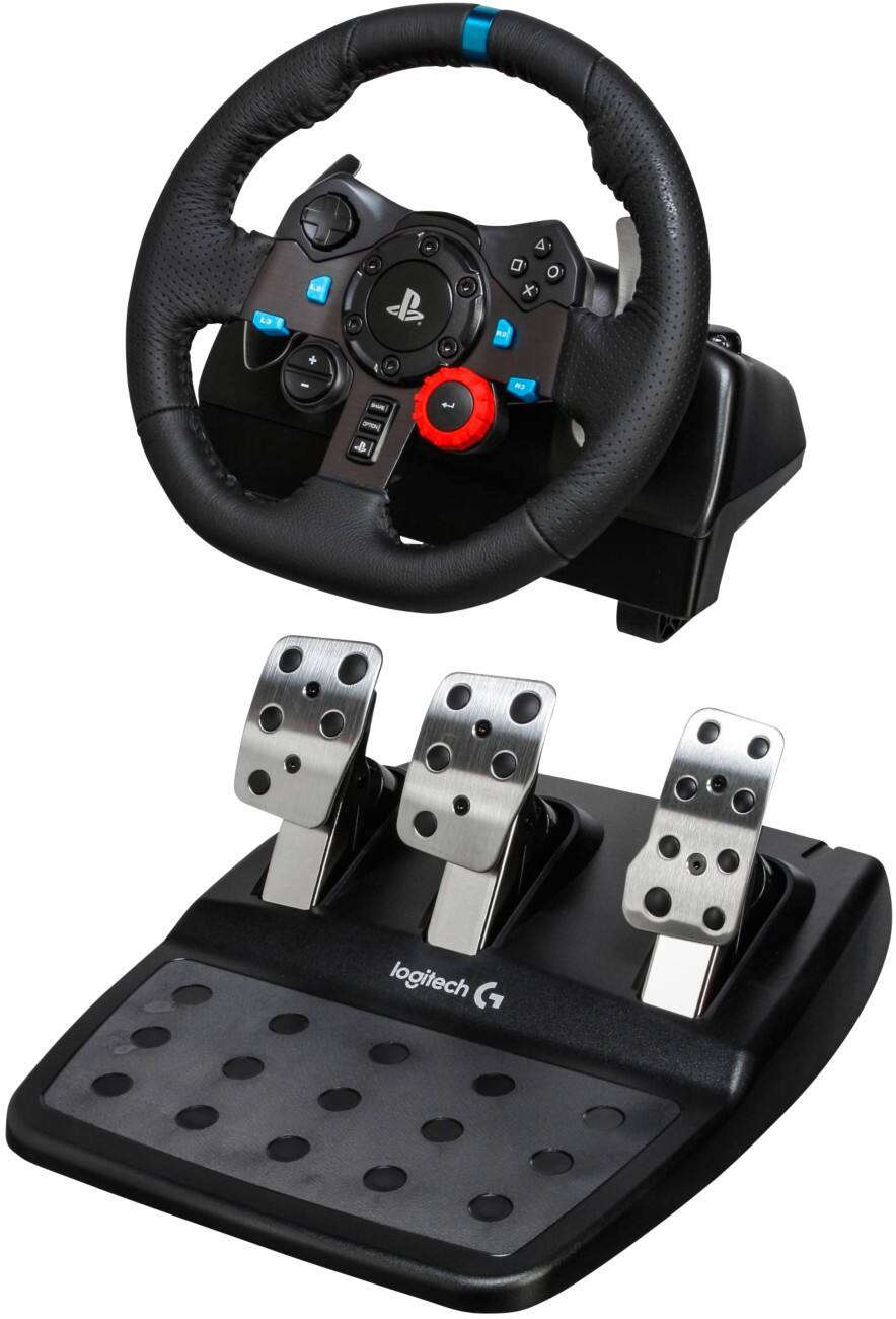 Logitech Lenkrad PC, PlayStation G29 Aluminium, Leder