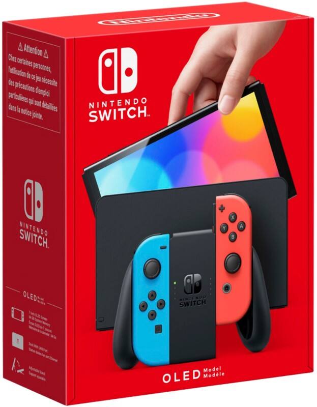 Nintendo Switch OLED Blau, Rot