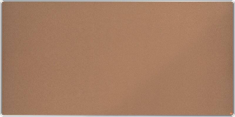 Nobo Premium Plus Pinnwand Nicht magnetisch Wandmontage Kork 240 (B) x 1,45 (T) x 120 (H) cm Aluminium Braun