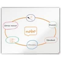 Nobo Premium Plus Whiteboard Wandmontiert Magnetisch Emaille Einseitig 150 (B) x 120 (H) cm