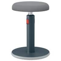 Leitz Ergo Cosy Aktiv Sitz-Stehhocker 6518 Mit verstellbarem Sitz 46 - 79 cm Bis zu 110 kg Grau