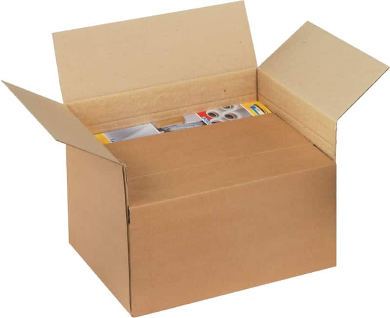 RAJA Versandkarton 1-wellig Pappe 220 (B) x 200 (T) x 310 (H) mm Braun 20 Stück