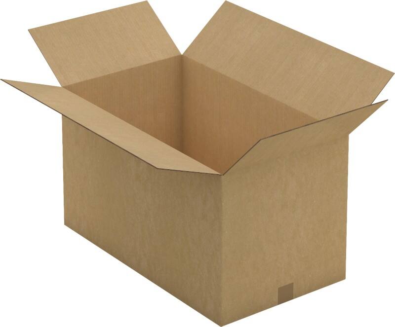 RAJA Versandkarton 2-wellig Pappe 400 (B) x 400 (T) x 700 (H) mm Braun 10 Stück