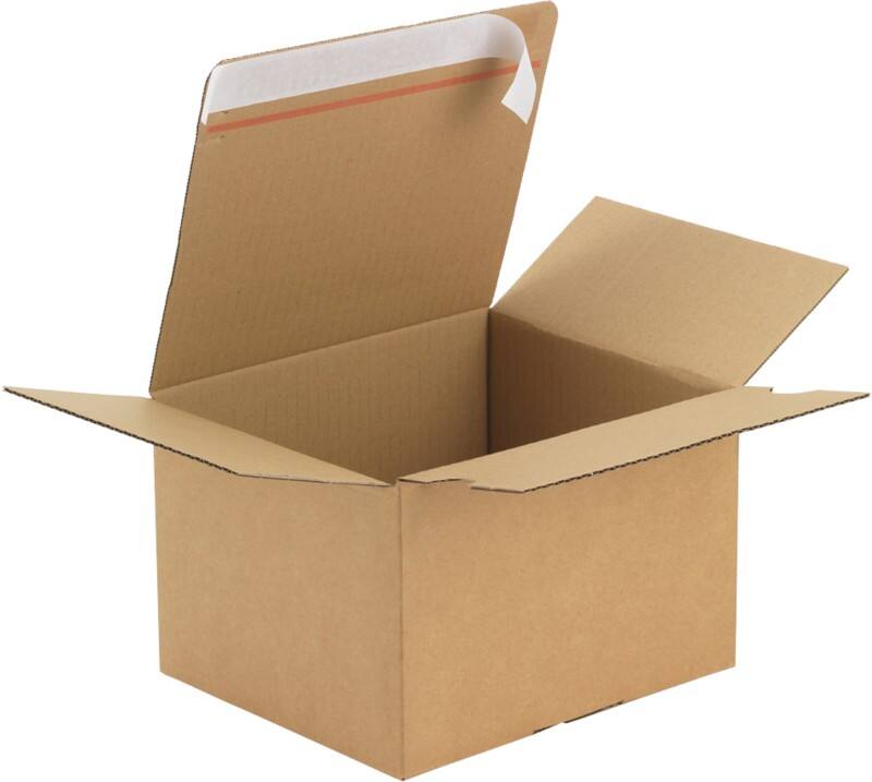 RAJA Versandkarton 1-wellig Pappe 130 (B) x 70 (T) x 160 (H) mm Braun 20 Stück