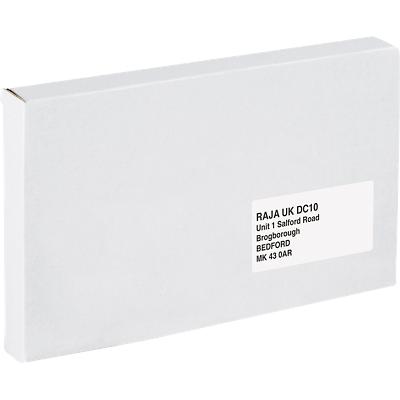 RAJA Versandkarton 1-wellig Pappe 150 (B) x 25 (T) x 225 (H) mm Weiß 50 Stück