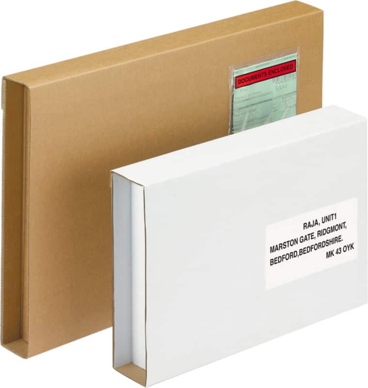 RAJA Buchkarton 1-wellig Pappe 310 (B) x 430 (H) mm Braun 25 Stück