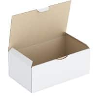RAJA Versandkarton 1-wellig Pappe 150 (B) x 100 (T) x 250 (H) mm Weiß 50 Stück
