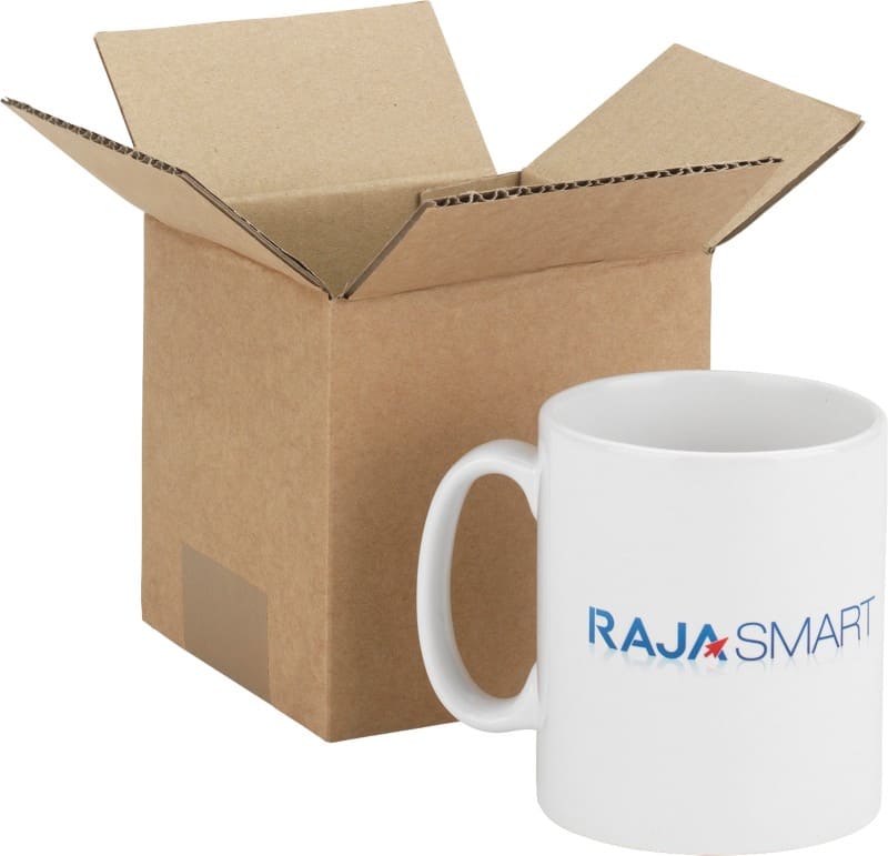 RAJA Versandkarton 1-wellig Pappe 100 (B) x 100 (T) x 100 (H) mm Braun 25 Stück