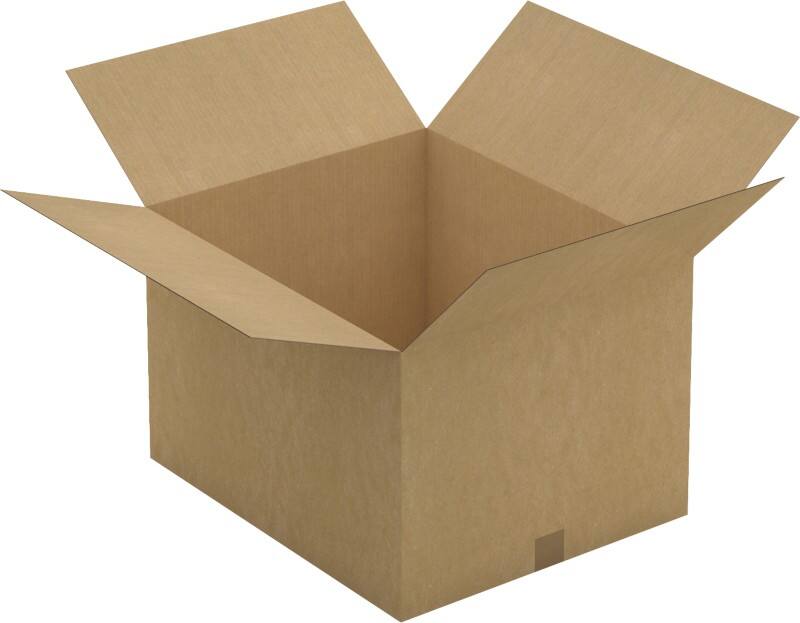RAJA Versandkarton 1-wellig Pappe 490 (B) x 590 (T) x 360 (H) mm Braun 10 Stück