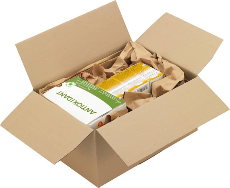 RAJA Versandkarton 1-wellig Pappe 150 (B) x 150 (T) x 200 (H) mm Braun 20 Stück