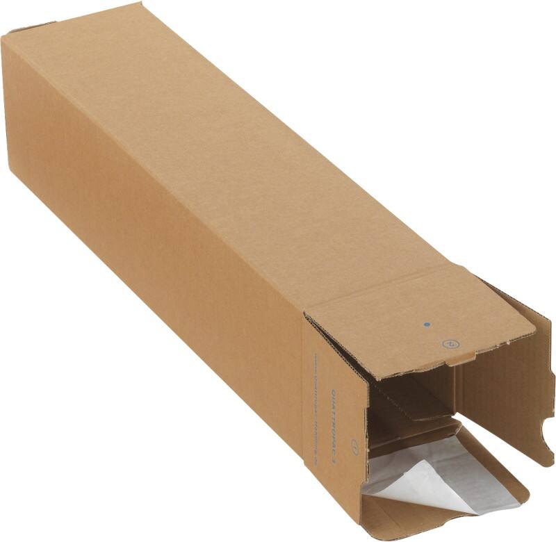 RAJA Versandrohr 860 (L) x 105 (Ø) mm Verschlusslasche Braun 10 Stück