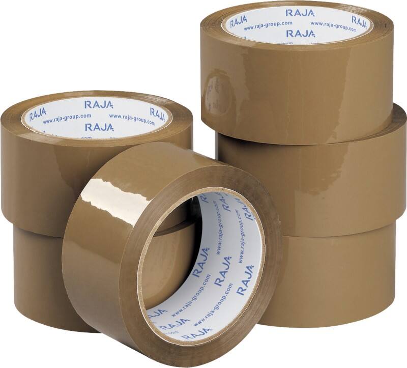 RAJA Verpackungsklebeband Braun 48 mm (B) x 66 m (L) PP (Polypropylen) 6 Stück