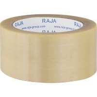 RAJA Verpackungsklebeband Transparent 50 mm (B) x 66 m (L) PVC (Polyvinylchlorid) 6 Stück