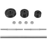 Peak Power Hantel-Set ZY331100000384 31 kg Schwarz, Silber 11-teilig