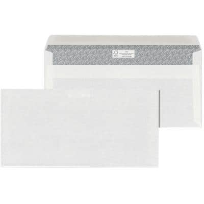 ÖKI Classic Briefumschläge DL 220 (B) x 110 (H) mm Haftklebestreifen Weiß 80 g/m² 1000 Stück