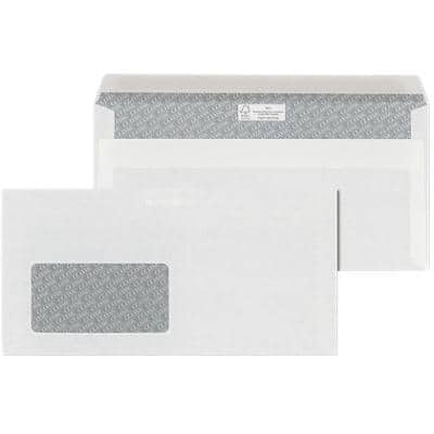 ÖKI Classic Briefumschläge Fenster: Links DL 220 (B) x 110 (H) mm Selbstklebend Weiß 80 g/m² 1000 Stück