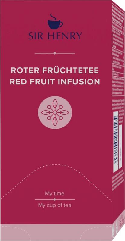 SIR HENRY Roter Früchtetee 25 Stück