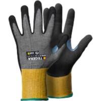 Tegera Nitril-Handschuhe 8805-8 Kohle CRF-Technologie Edelstahlgarn, HPPE, Nylon, Nitrilschaum, PU (Polypropylen) auf Wasserbasis Größe 8 Gelb, Grau 6 Stück