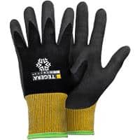 Tegera Nitril-Handschuhe 8810-10 Acryl, Nitrilschaum, Nylon, Spandex, PU (Polypropylen) auf Wasserbasis, Vlies Größe 10 Gelb, Schwarz 6 Stück
