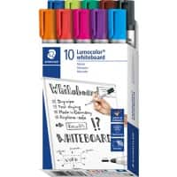 STAEDTLER Whiteboard-Marker Rundspitze 2,0 mm Farbig sortiert 10 Stück