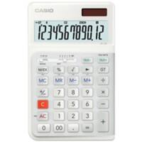 Casio Tischrechner JE-12E-WE 12-stelliges Display Weiß