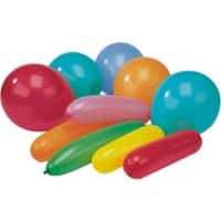 PAPSTAR Ballon Rund, Länglich Farbig sortiert 20 Stück