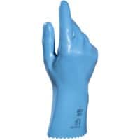 Mapa Professional Type B 300 Nicht Einweg Chemikalienschutzhandschuhe Latex Ungepudert Größe 7 Blau 2 Handschuhe