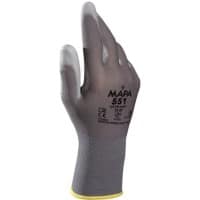 Mapa Professional Ultrane 551 Handschuhe PU (Polyurethan) Small (S) Grau