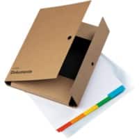 PAGNA Ordnungsmappe 30500-11 Kraftpapier, Pappkarton Schnappverschluss 26 (B) x 3,5 (T) x 34 (H) cm Braun