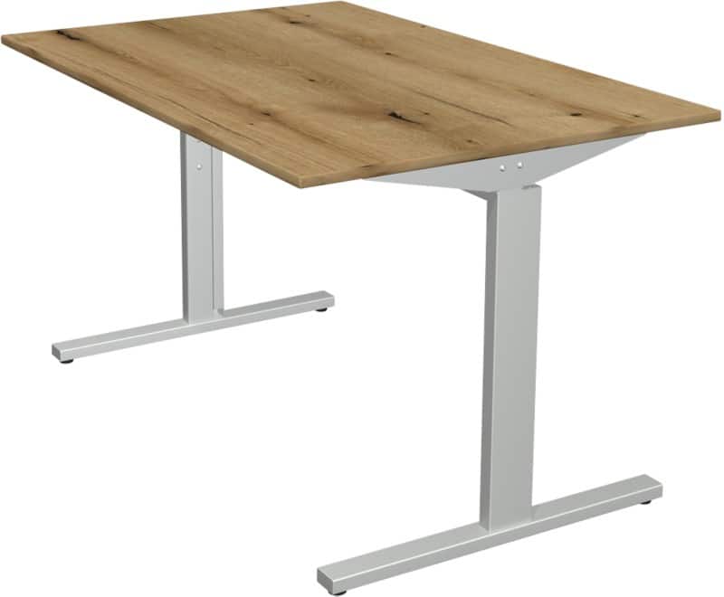 Kerkmann Form 2 Schreibtisch Rechteckig Eiche T-Fuß 1.200 (B) x 800 (T) x 820 (H) mm