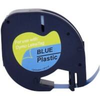 LT Beschriftungsband Kompatibel DYMO 91225 RL-D-91225 Selbsthaftend Blau 56 mm x 4 m