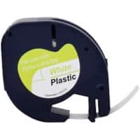 LT Beschriftungsband Kompatibel DYMO 91221 5DY91221-WT Selbsthaftend Weiß 56 mm x 4 m