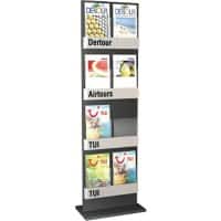 Kerkmann First Prospektständer Anthrazit 41659714 540 (B) x 300 (T) x 1.750 (H) mm