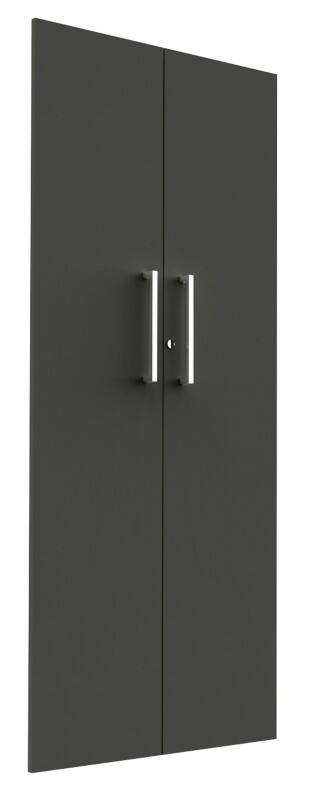 Kerkmann Schranktüren Holz Anthrazit 760 x 16 x 1760 mm