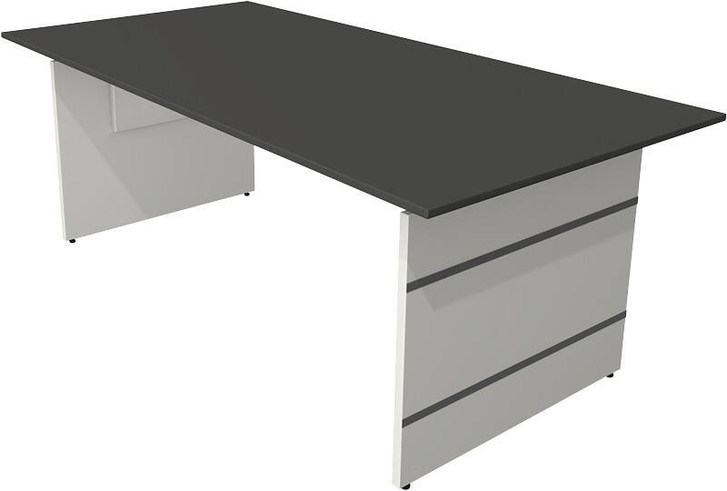 Kerkmann Form 4 Schreibtisch Rechteckig Anthrazit Wange 2.000 (B) x 1.000 (T) x 760 (H) mm