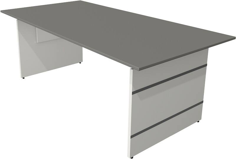 Kerkmann Form 4 Schreibtisch Rechteckig Graphit Wange 2.000 (B) x 1.000 (T) x 760 (H) mm