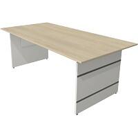 Kerkmann Form 4 Schreibtisch Rechteckig Ahorn Wange 2.000 (B) x 1.000 (T) x 760 (H) mm