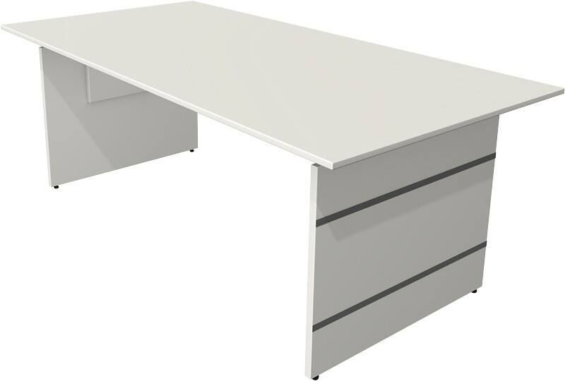 Kerkmann Form 4 Schreibtisch Rechteckig Weiß Wange 2.000 (B) x 1.000 (T) x 760 (H) mm