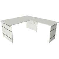 Kerkmann Sitz-Stehschreibtisch Form 4 L-Förmig Höhenverstellbar 1600 x 1800 x 760 mm