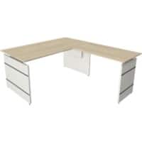 Kerkmann Sitz-Stehschreibtisch Form 4 L-Förmig Höhenverstellbar 1600 x 1800 x 760 mm