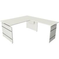 Kerkmann Sitz-Stehschreibtisch Form 4 L-Förmig Höhenverstellbar 1600 x 1800 x 760 mm