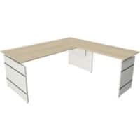 Kerkmann Sitz-Stehschreibtisch Form 4 L-Förmig Höhenverstellbar 1800 x 1800 x 760 mm