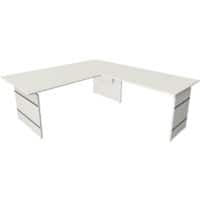 Kerkmann Sitz-Stehschreibtisch Form 4 L-Förmig Höhenverstellbar 2000 x 2200 x 760 mm