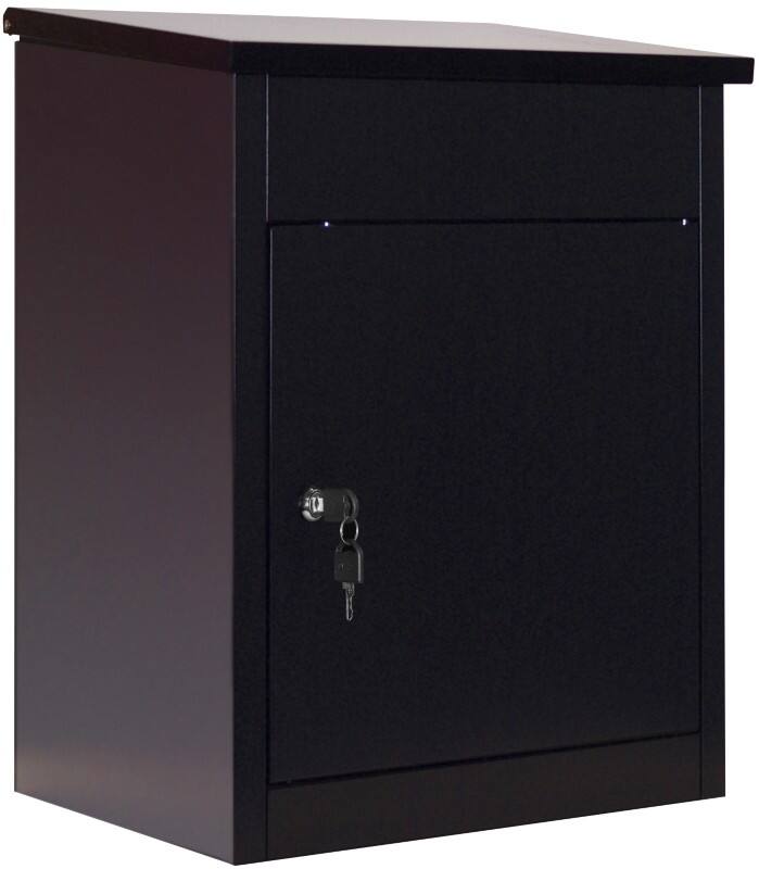 Phoenix Briefkasten Schlüssel Schwarz 440 x 350 x 580 mm