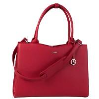 SOCHA Laptoptasche 15,6" Kunstleder Rot 44 x 13 x 31,5 cm