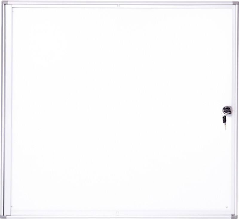 Maul MAULextraslim Abschließbarer Schaukasten Magnetisch 6 x A4 Zum Hängen Abschließbar Innen 71 (B) x 65,1 (H) cm Silber