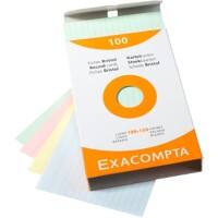 Exacompta Karteikarten 13852X 100 x 150 mm Farbig Sortiert 10,2 x 15,3 x 2,5 cm 10 Stück