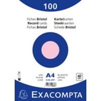 Exacompta Karteikarten 10336E DIN A4 Rosa 21 x 29,7 x 2,3 cm 10 Stück