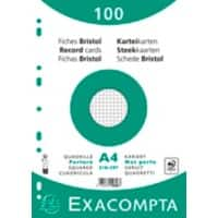 Exacompta Karteikarten 10606E DIN A4 Weiß 21 x 29,7 x 2,3 cm 10 Stück