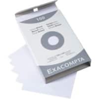 Exacompta Karteikarten 13202E 100 x 150 mm Weiß 10,2 x 15,3 x 2,5 cm 10 Stück